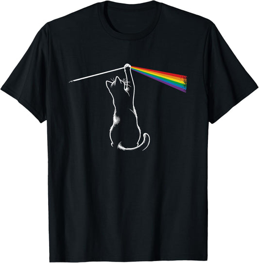 Unisex Funny Cat Graphic Printed T-Shirt