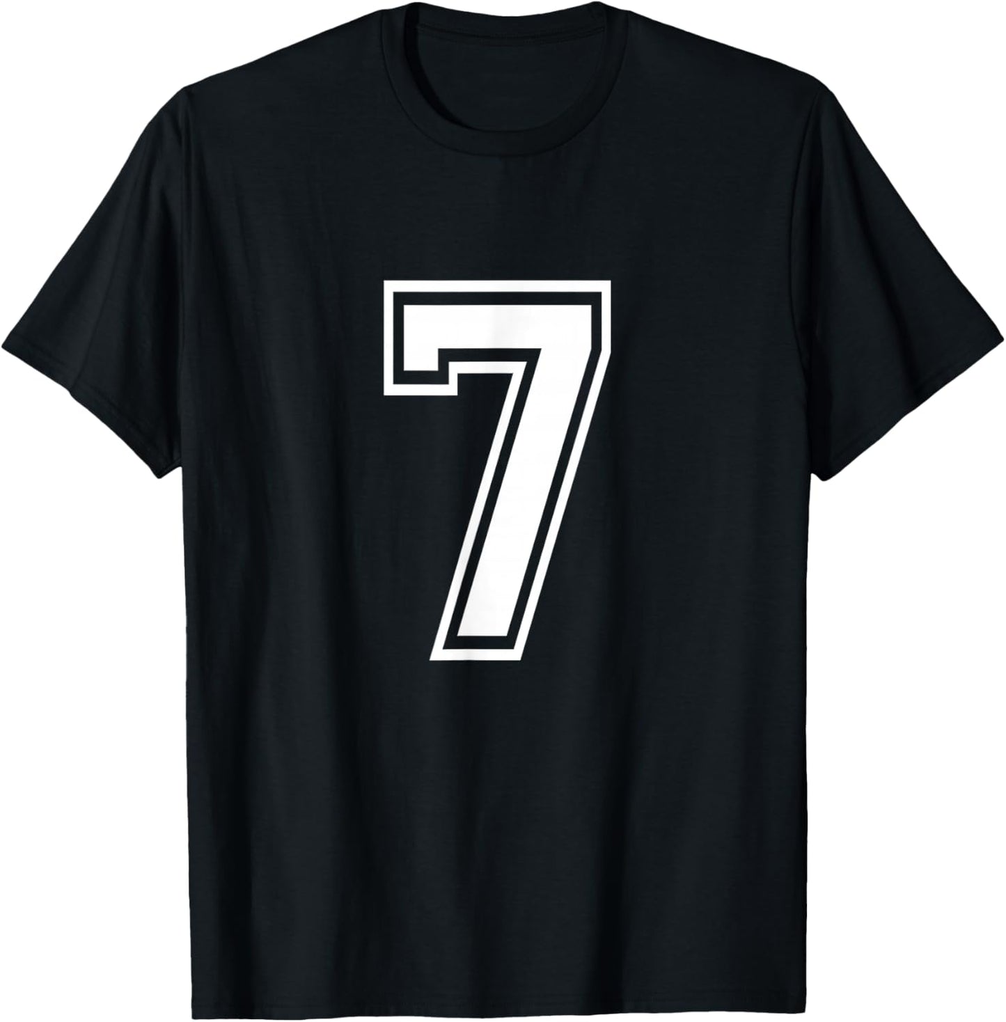Number 7 Sports Crew Neck T-Shirt