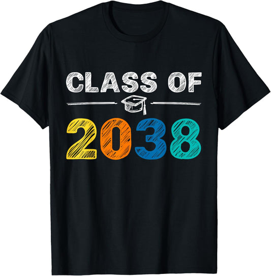 Class of 2038 First Day of School Graduation T-Shirt