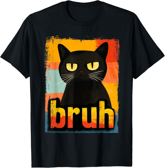 Funny Cat Bruh Meme Graphic T-Shirt