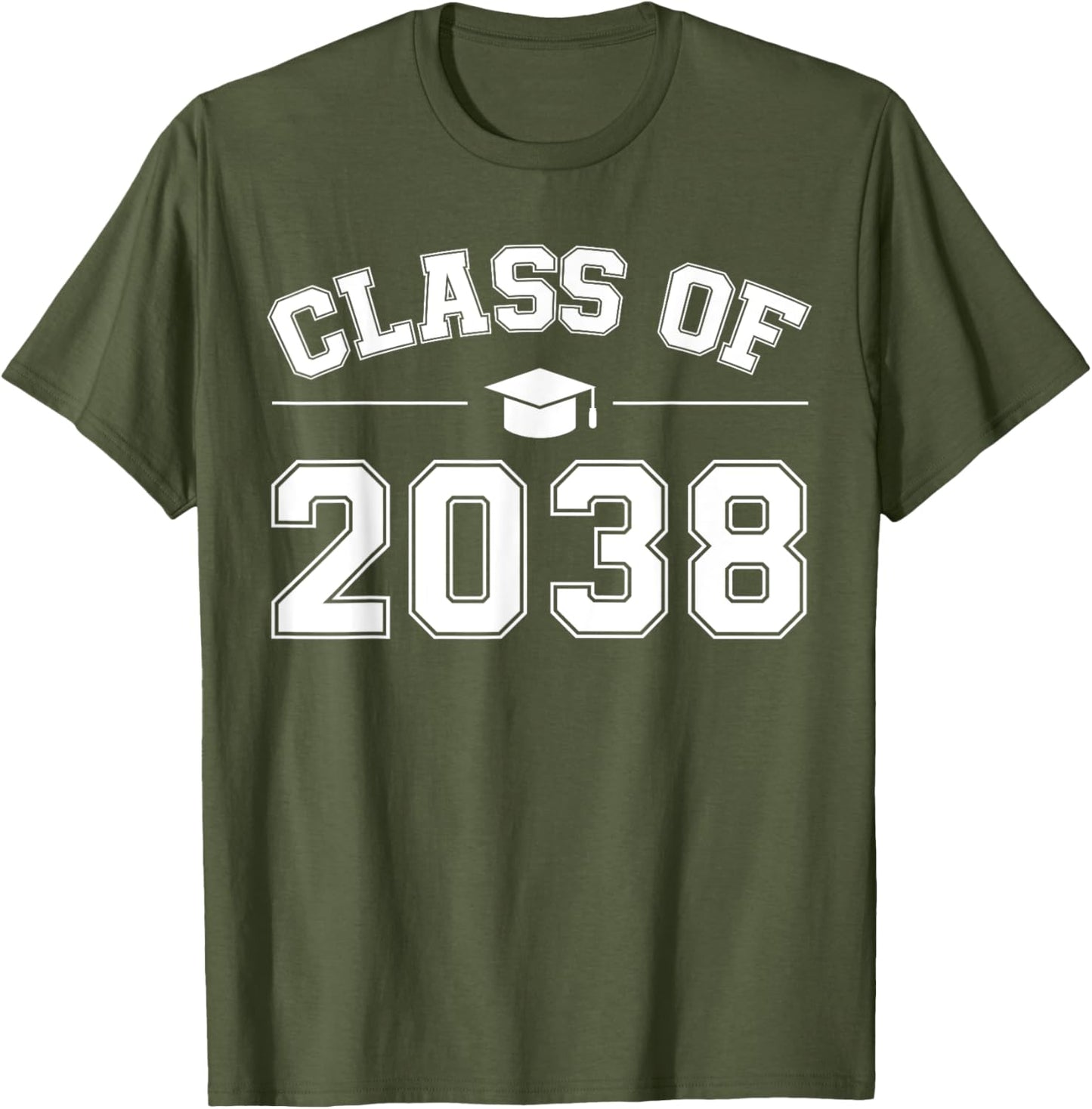 Class of 2038 Graduation Printed T-Shirt