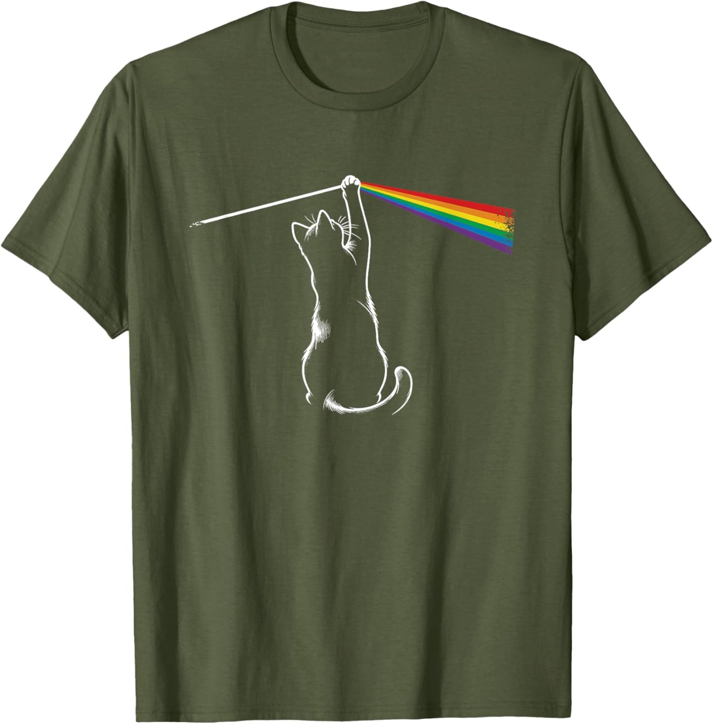 Unisex Funny Cat Graphic Printed T-Shirt