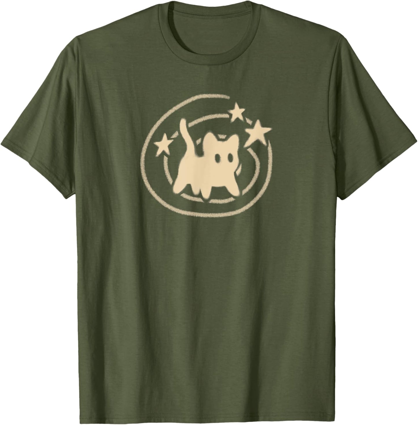 Scary Cat Is Under Starry Tail T-Shirt