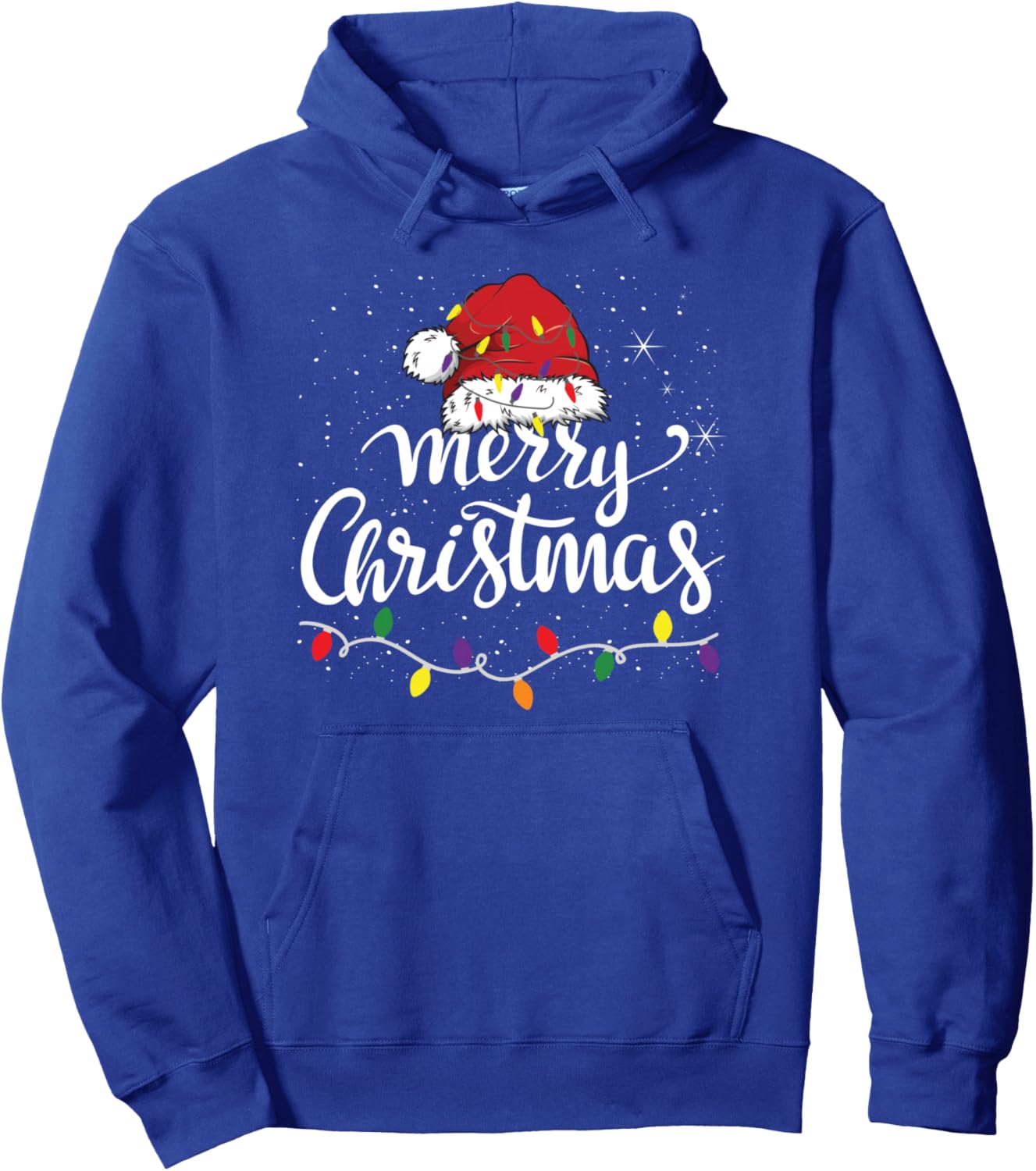 Merry Christmas Lights Pullover Hoodie
