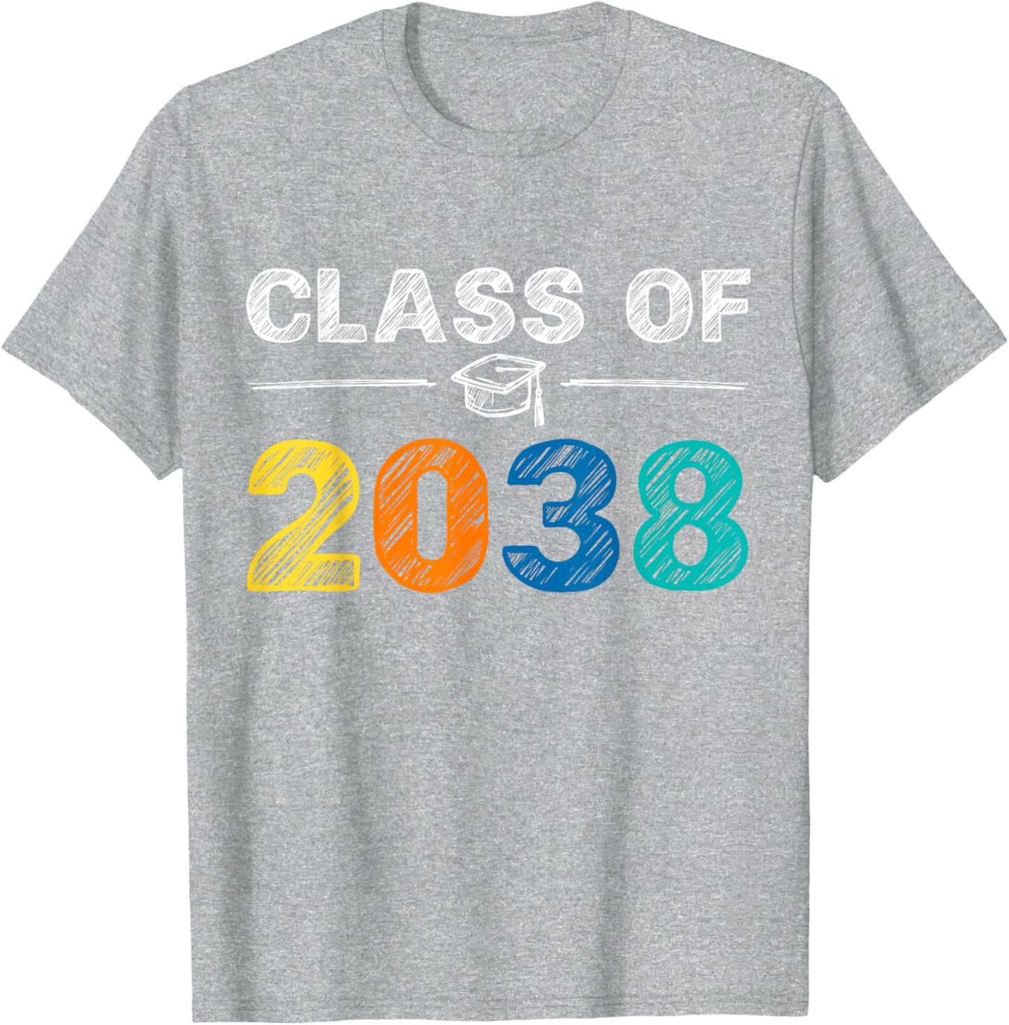 Class of 2038 First Day of School Graduation T-Shirt
