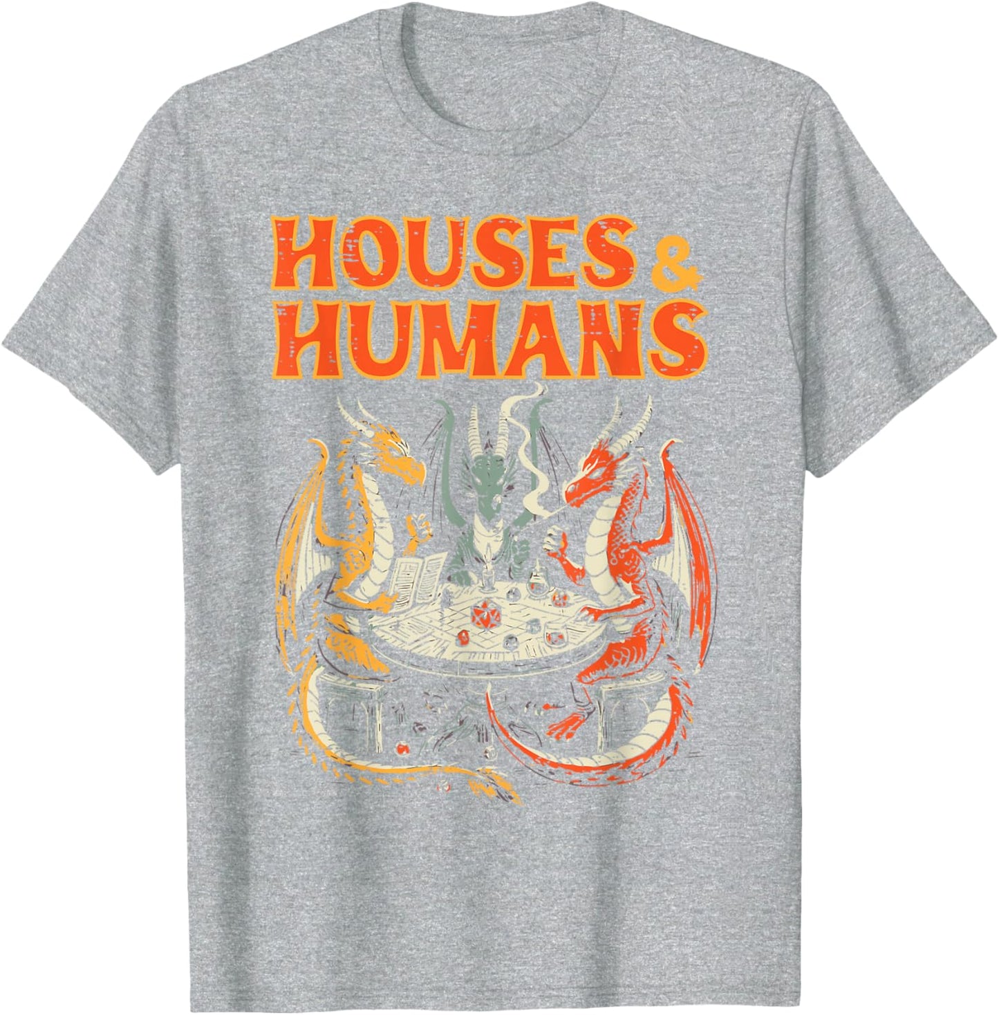 Gaming Houses Humans Funny Graphic T-Shirt