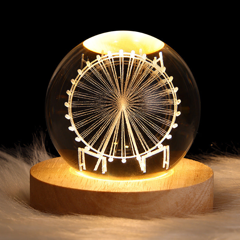 Creative Moon Astronaut Night Light Ornament