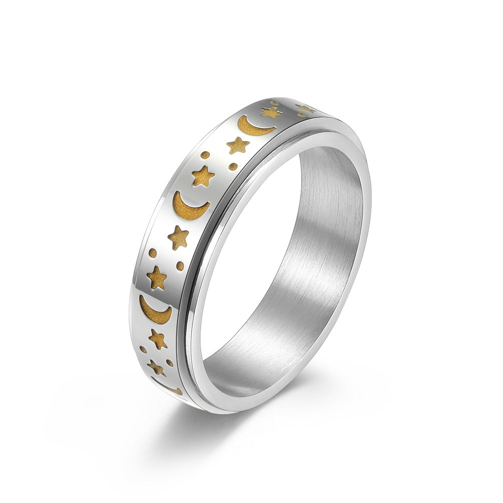 Star Moon Rotatable Luminous Ring