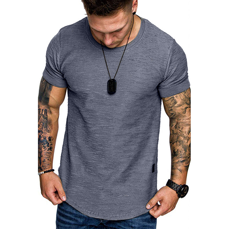 Men's Fitness Sports Hooded T-shirt Top