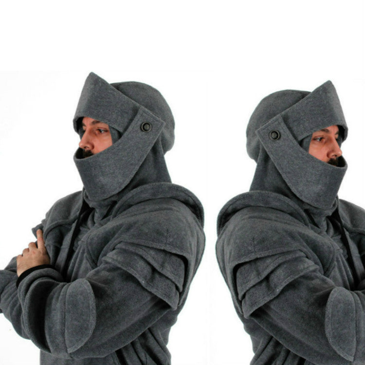 Warm Medieval Cosplay Knight Armour Hoodie