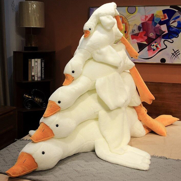 Big White Goose Throw Pillow Plush Toy