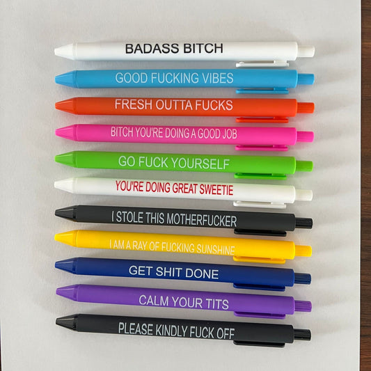 11 Candy Color Ballpoint Pens Set