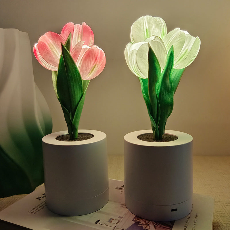 Tulip Night Light Bouquet Decoration