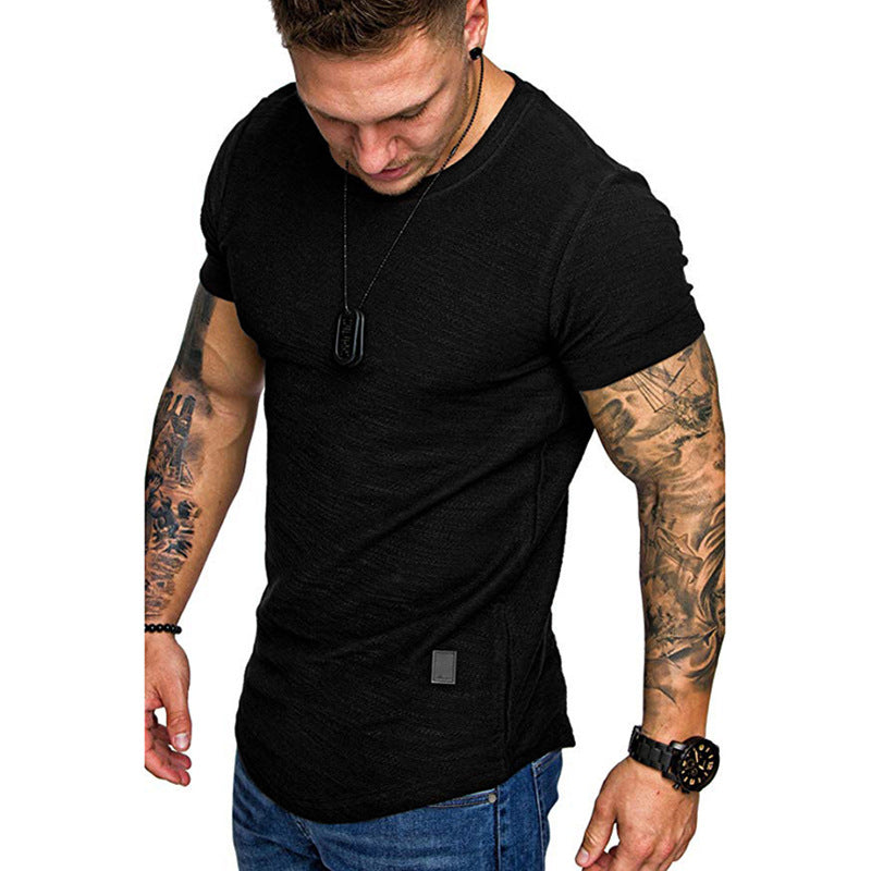 Men's Fitness Sports Hooded T-shirt Top