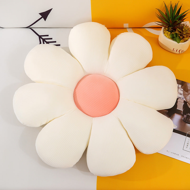 Flower Petal Plush Seat Cushion