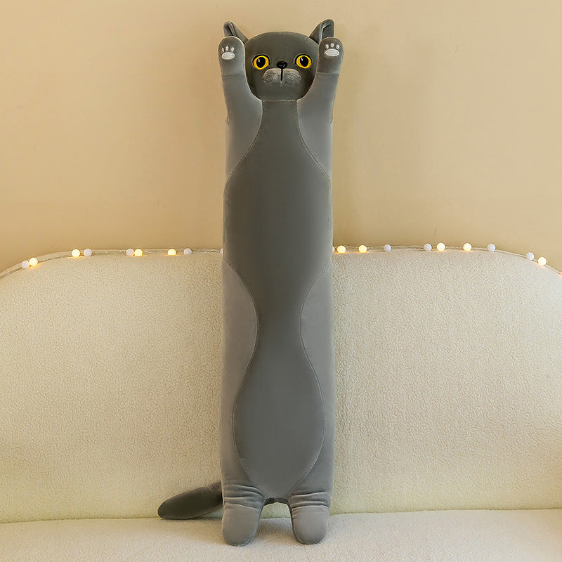 Long Cat Doll Throw Pillow