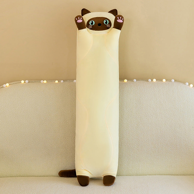 Long Cat Doll Throw Pillow