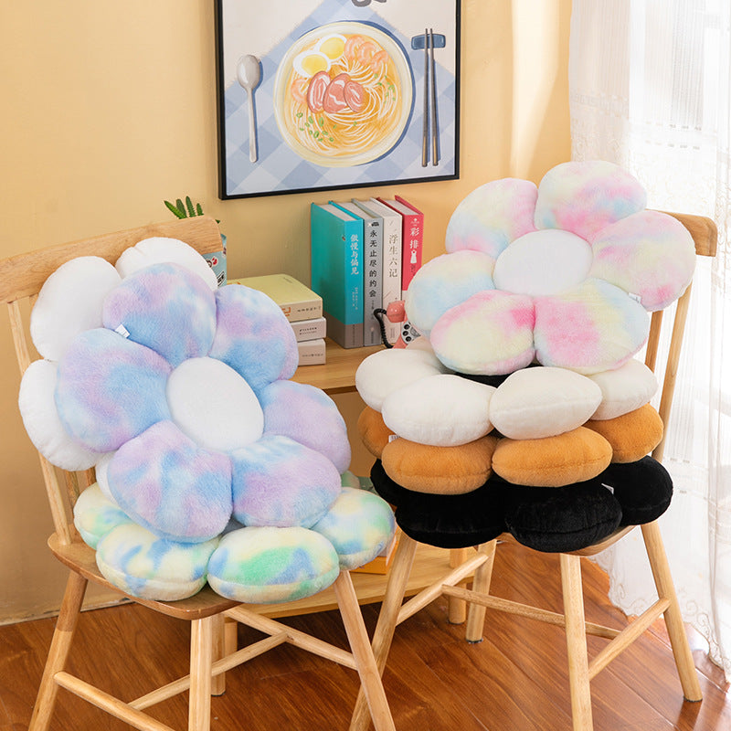 Flower Petals Seat Cushion Throw Pillow