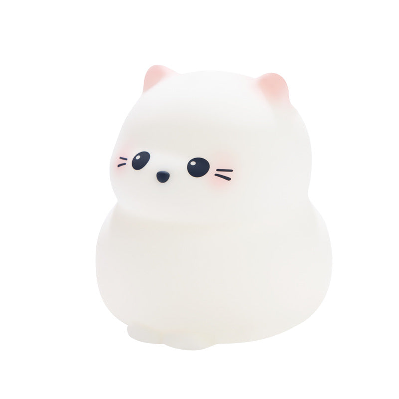 Cute Kitten Silicone Squishy Night Light
