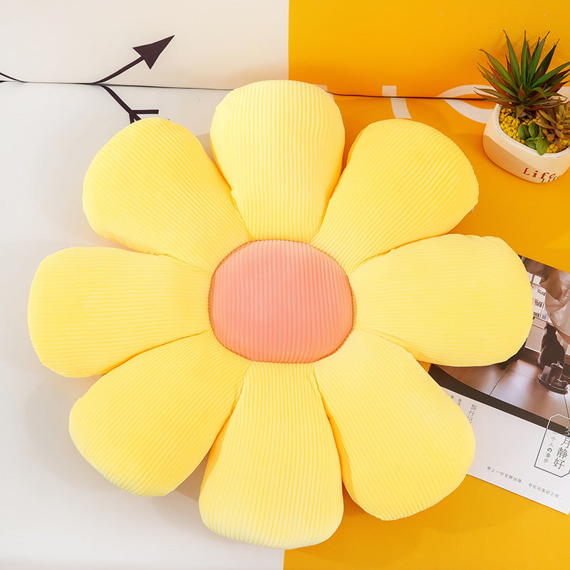 Flower Petal Plush Seat Cushion
