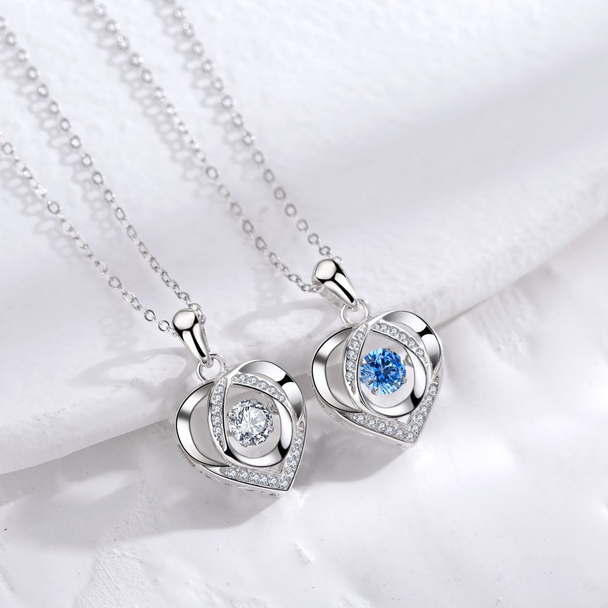 S925 Silver Heart Love Necklace