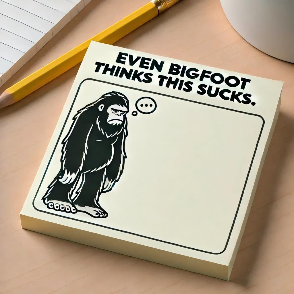 Bigfoot's Brutal Sticky Notes