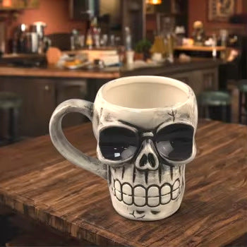Skull Coffee Mug Ornament