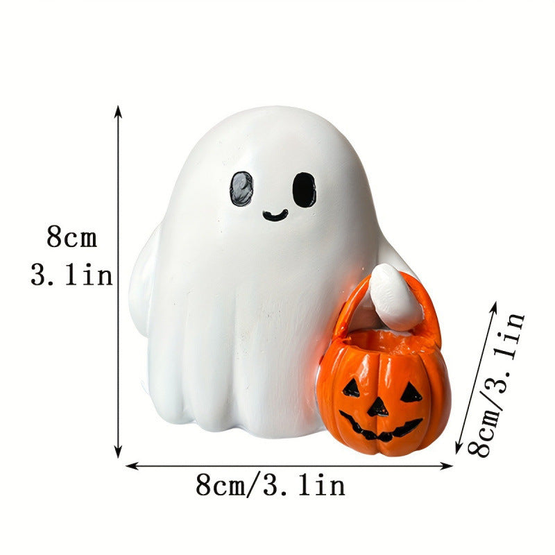 Ghost Pumpkin Halloween Ornament