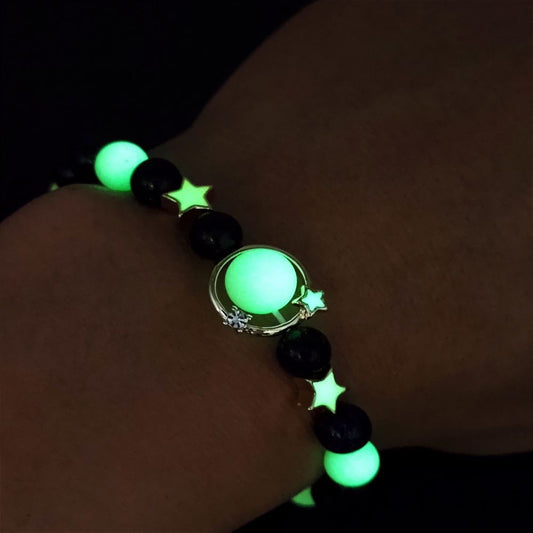 Fashionable Luminous Planet Couple Bracelet
