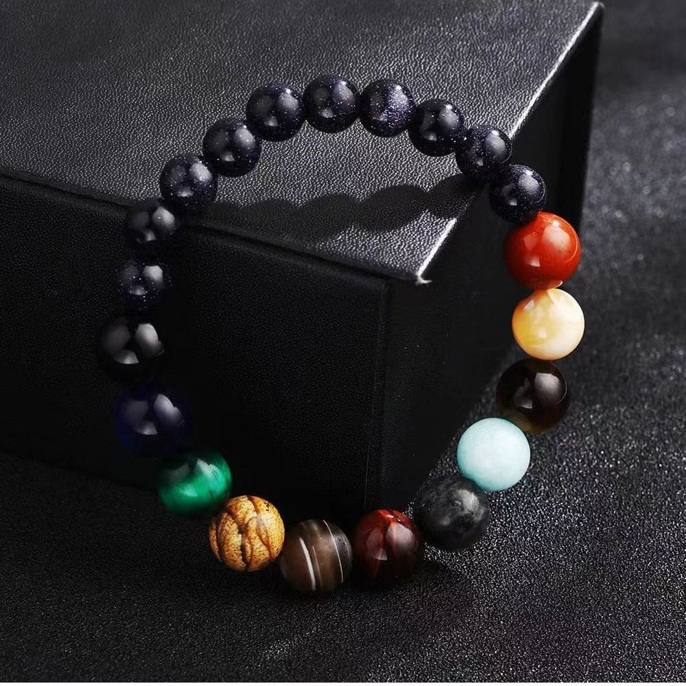 Solar System Planets Stone Bracelet