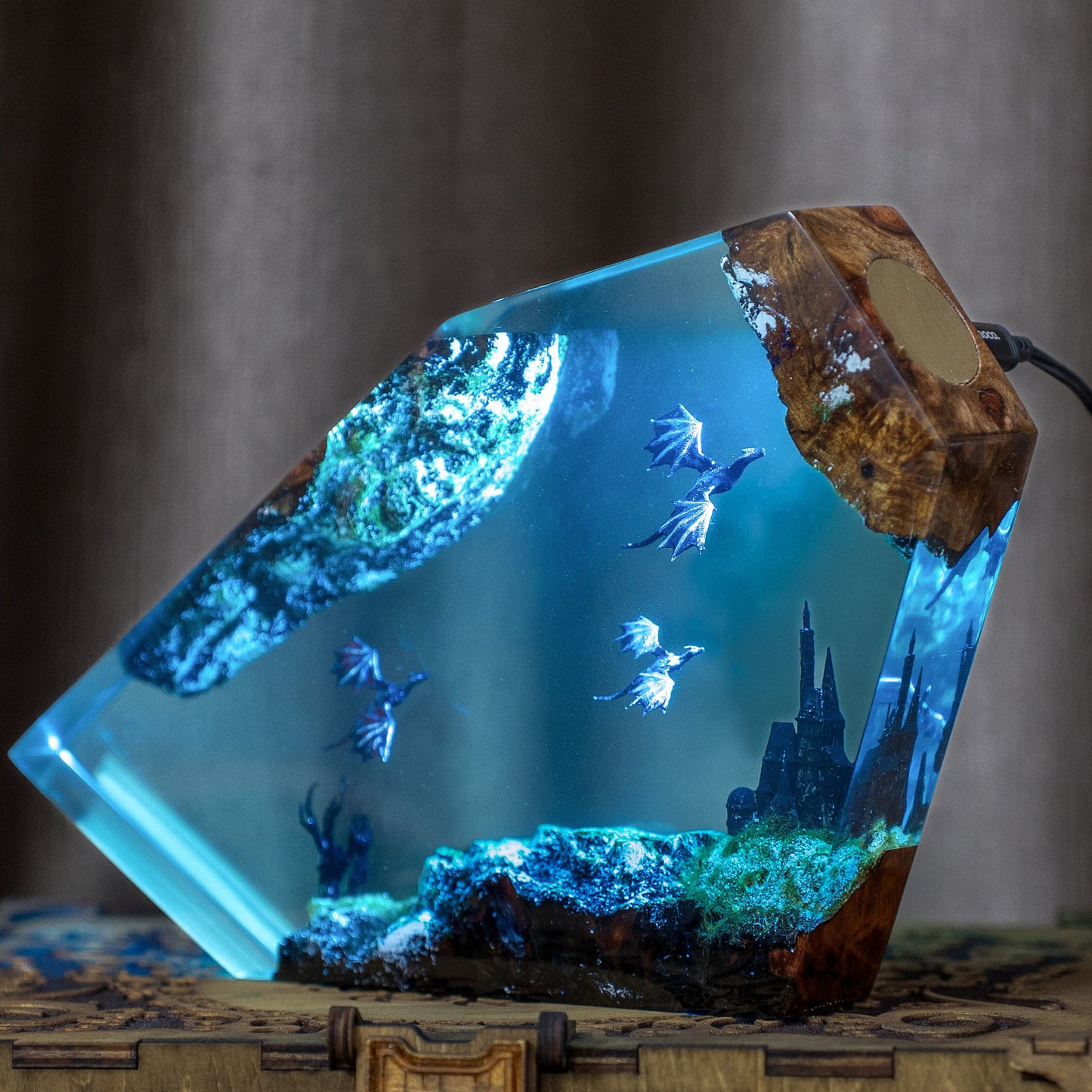 Fire Dragon Ice Dragon Night Light