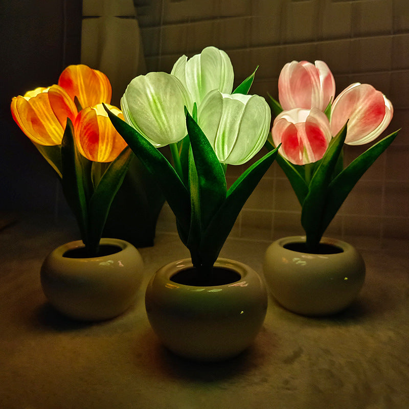 LED Tulip Warm Night Light