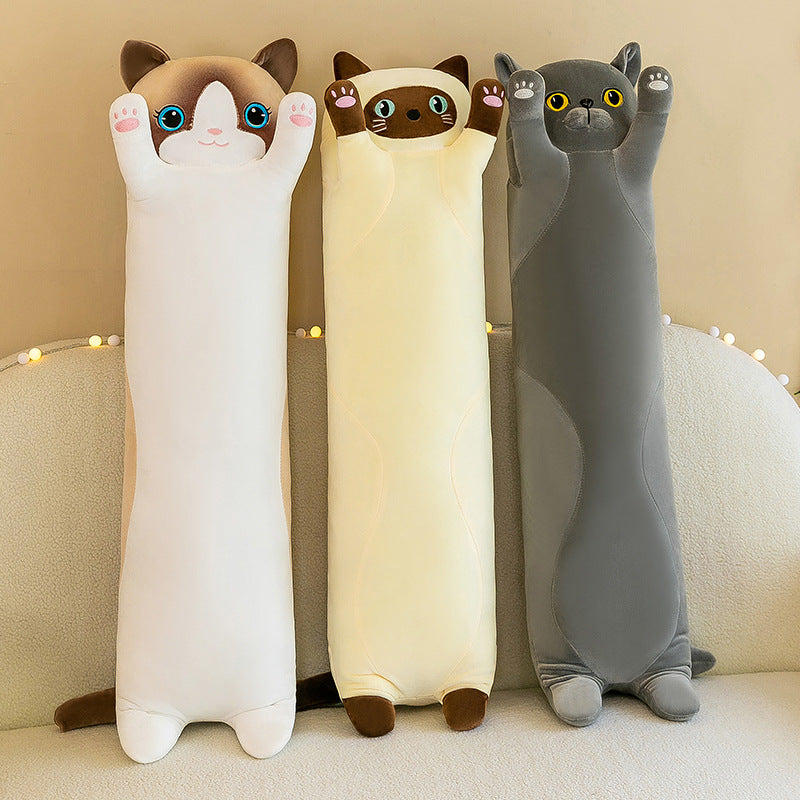 Long Cat Doll Throw Pillow