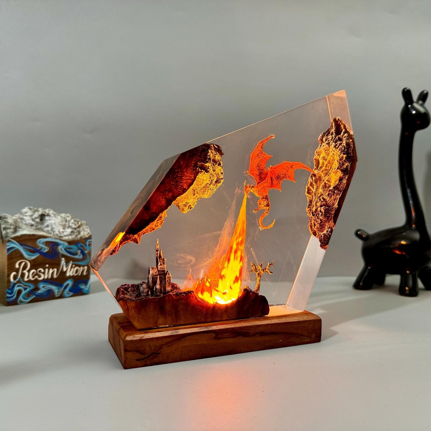 Fire-breathing Dragon Lamp Decoration