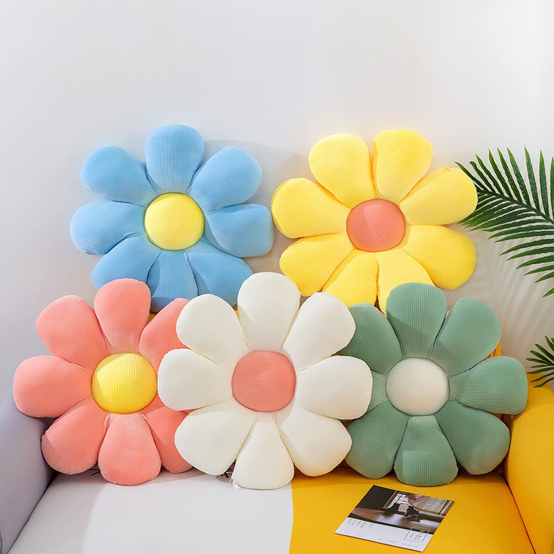 Flower Petal Plush Seat Cushion