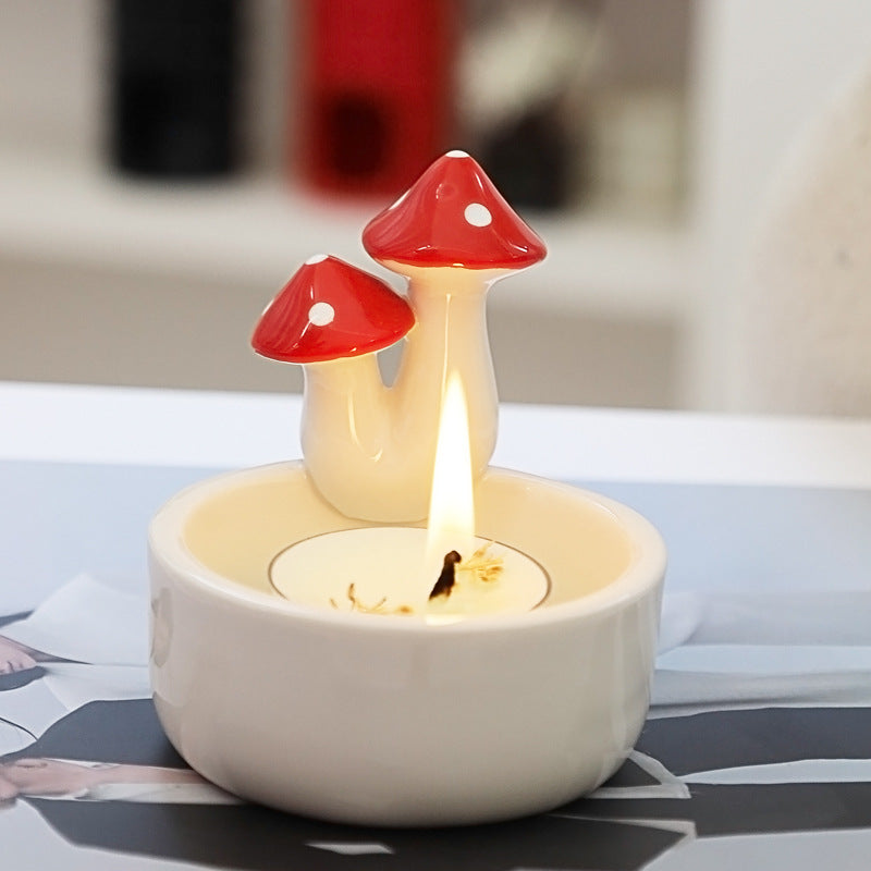 Mushroom Candlestick Decoration