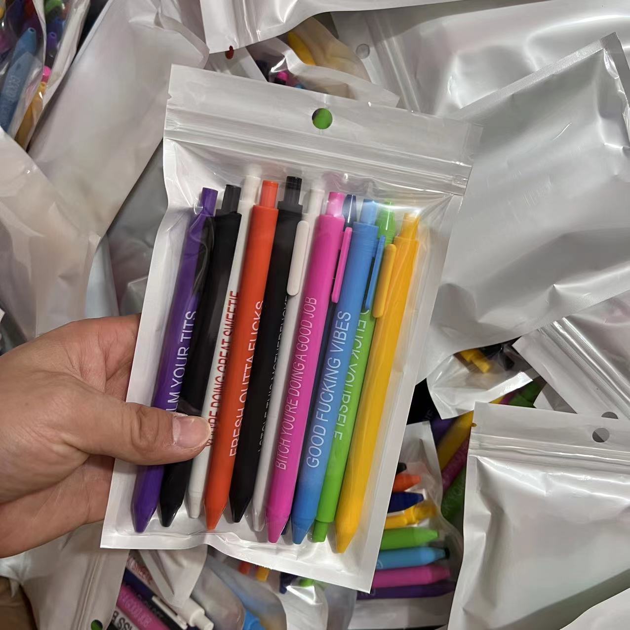 11 Candy Color Ballpoint Pens Set