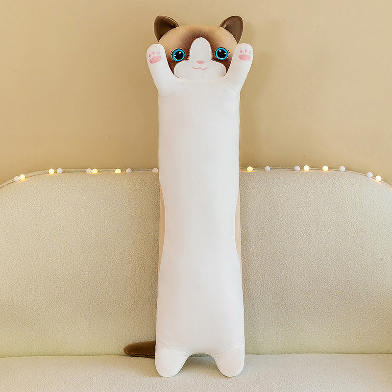 Long Cat Doll Throw Pillow