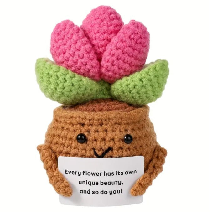 Emotional Healing Succulent Crocheted Doll