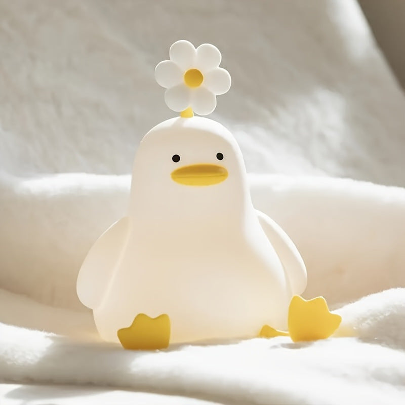 Flower Duck LED Squishy Night Light
