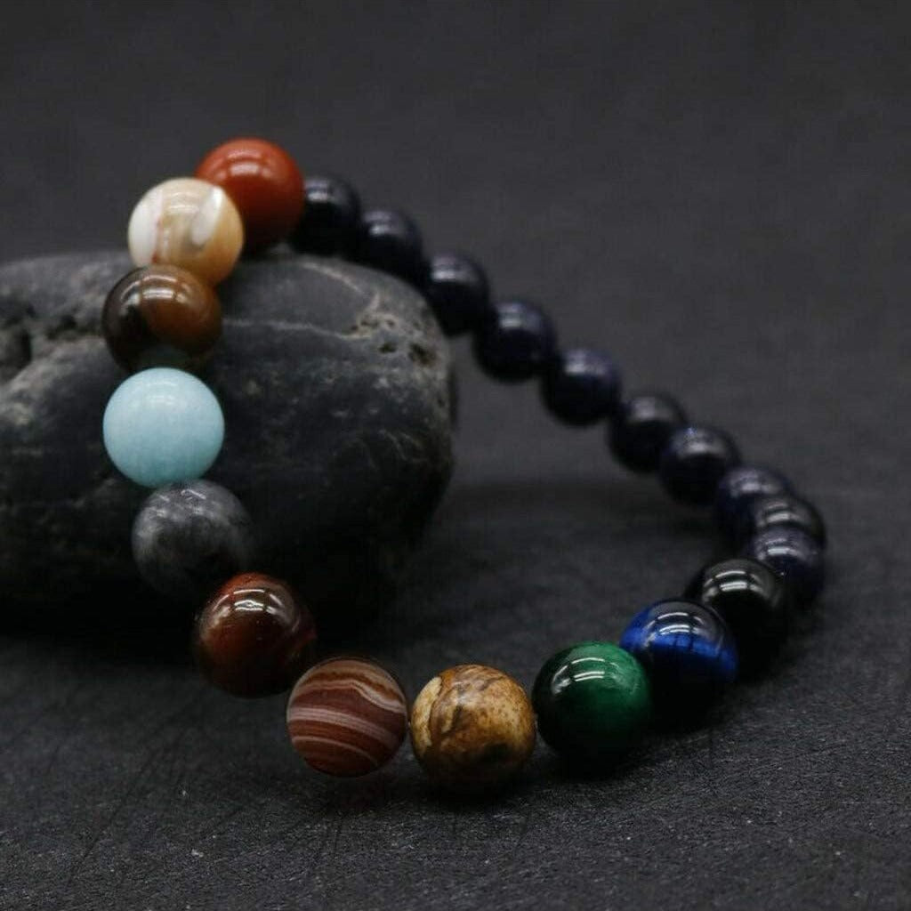 Solar System Planets Stone Bracelet