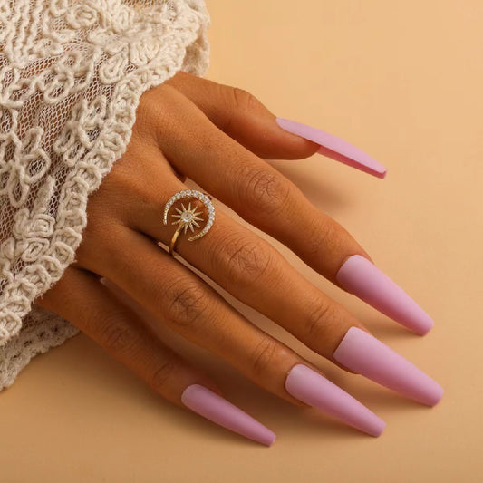 Sun Moon Zircon Ring Jewelry