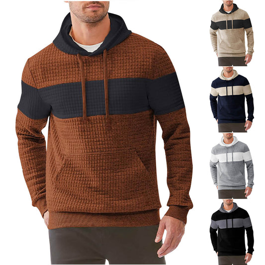 Men's Jacquard Long-sleeved Sports Hoodie