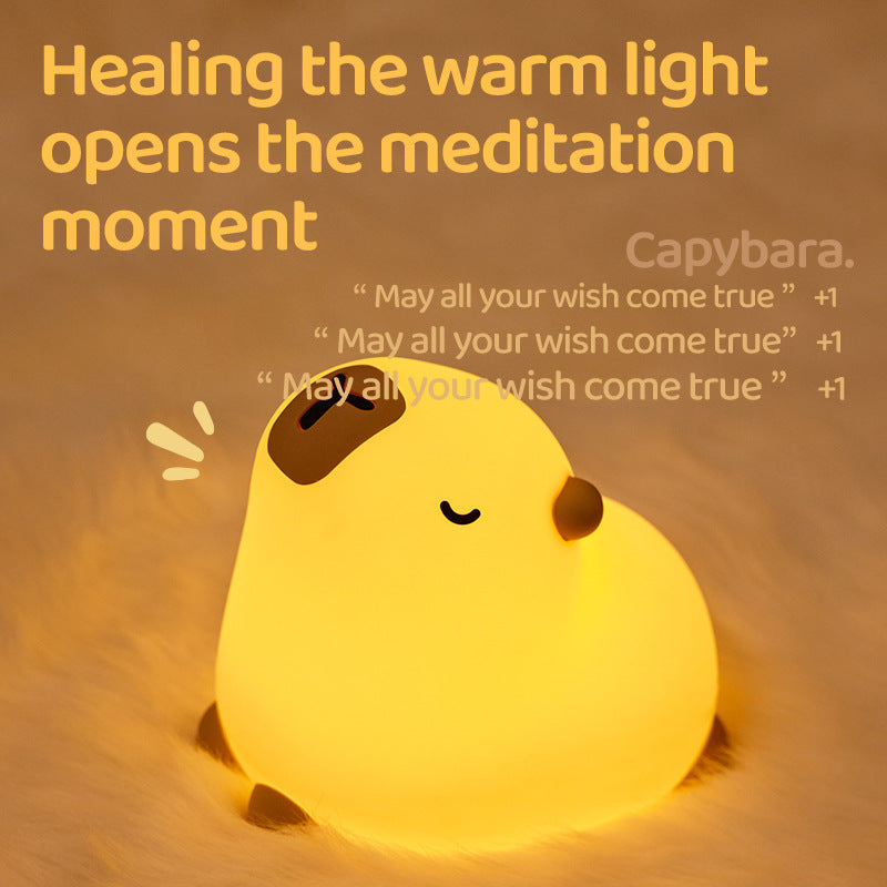 Cute Animal Silicone Pat Night Light