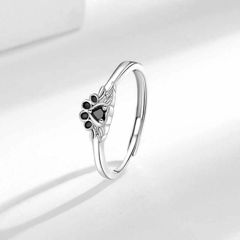 Black Cat Claw Open Ring
