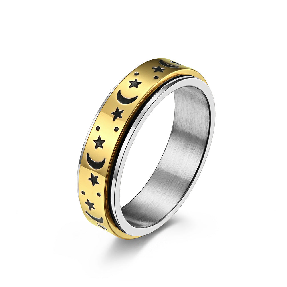 Star Moon Rotatable Luminous Ring