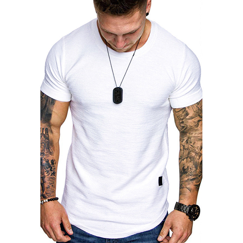 Men's Fitness Sports Hooded T-shirt Top