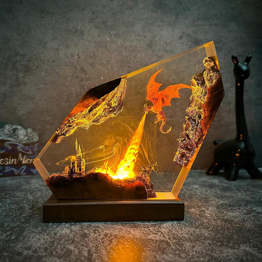 Fire-breathing Dragon Lamp Decoration