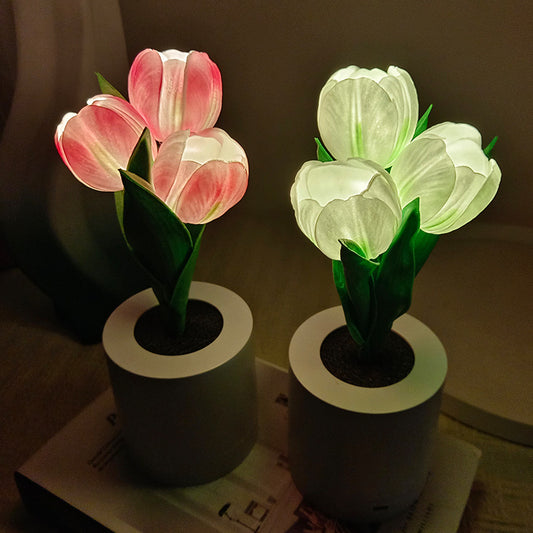 Tulip Night Light Bouquet Decoration