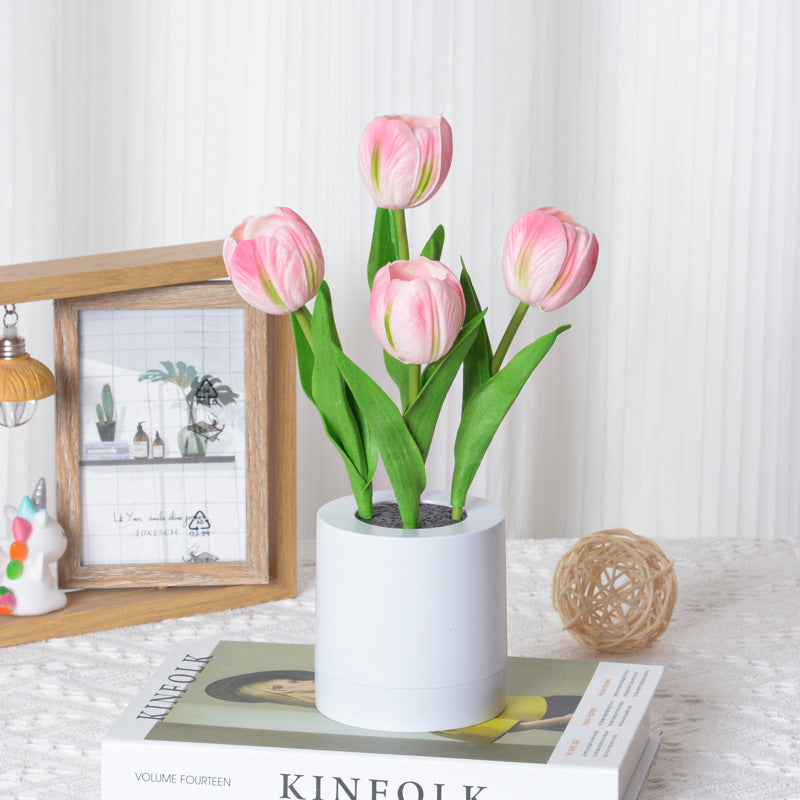 LED Tulip Night Light Decoration